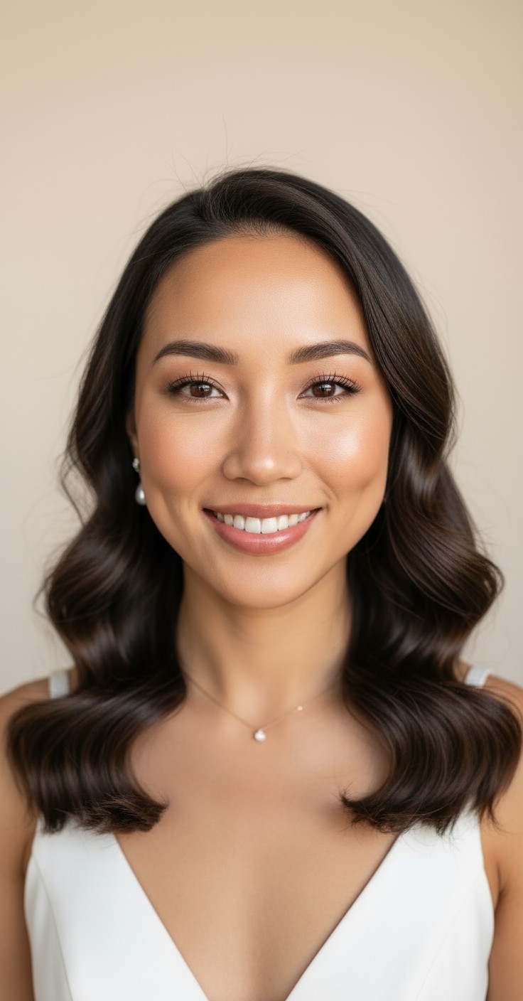 After Soft Curls Wedding Hair